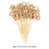 100pcs Gold Star Cocktail Picks 12cm Long Fancy Skewers Toothpicks Decorative Toothpicks Skewers for Appetizer Holiday Supplies