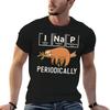 Sloth I Nap Periodically Funny Science Sloths Lover Humor Gift Tshirt Basic Crew Neck Short Sleeve Top