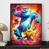 5D DIY Diamond Painting Decorations Sulley Mike Wazowski Trendy Art Illustration Diamond Embroidery Rhinestone Cross Stitch Set Handmade