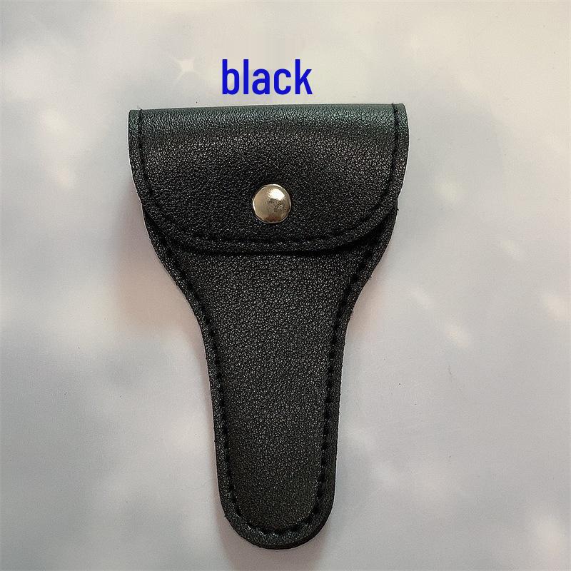 

Кожаный чехол для ножниц для красоты: Регулируемый размер и цвет, Защитная сумка для хранения бытовых ножниц чёрный