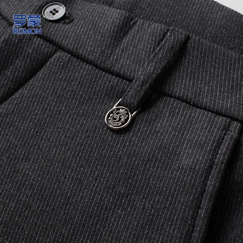 ROMON Men's Wool Blend Fleece Lined Casual Pants