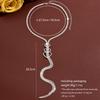 Eco-Friendly Rhinestone Heart Tassel Necklace - Fashionable Light Luxury Choker for Women