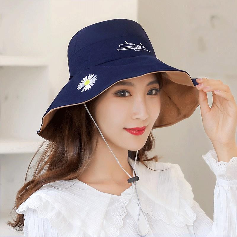 Summer Doublesided Womens Wide Brim Hat With Sun Protection For Beach Outings