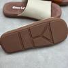 Johnature Genuine Leather Peep Toe Flat Slippers Simple Comfortable Soft Soled Cowhide Women's Slides