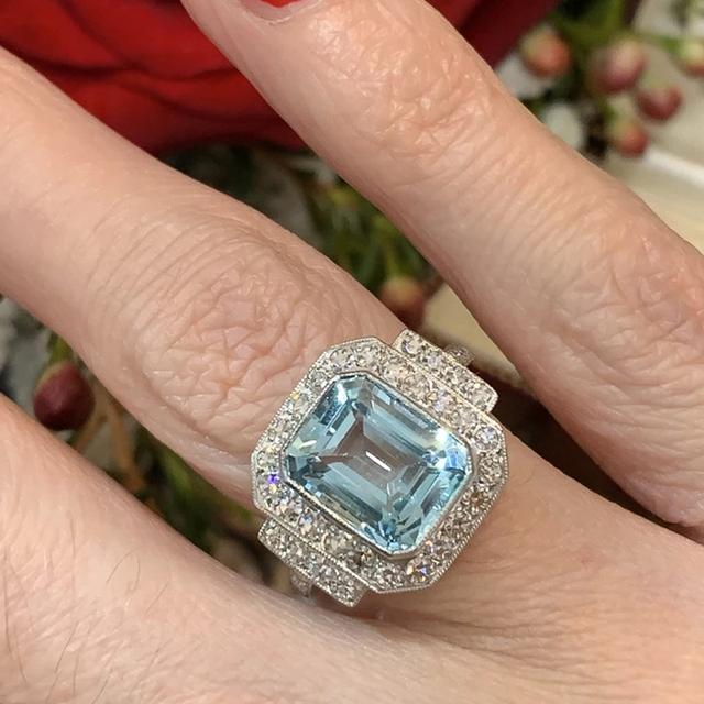 

Великолепные вечерние кольца для женщин, роскошные модные женские аксессуары, благородные женские изысканные ювелирные изделия, нежный подарок на годовщину 7
