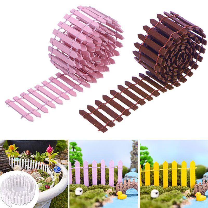 Mini Diy Wood Fence For Miniature Plant Decor And Landscape Crafts**