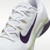 Nike Court Air Zoom Vapor 12 HC Weiß Volt Dunkle Rosine