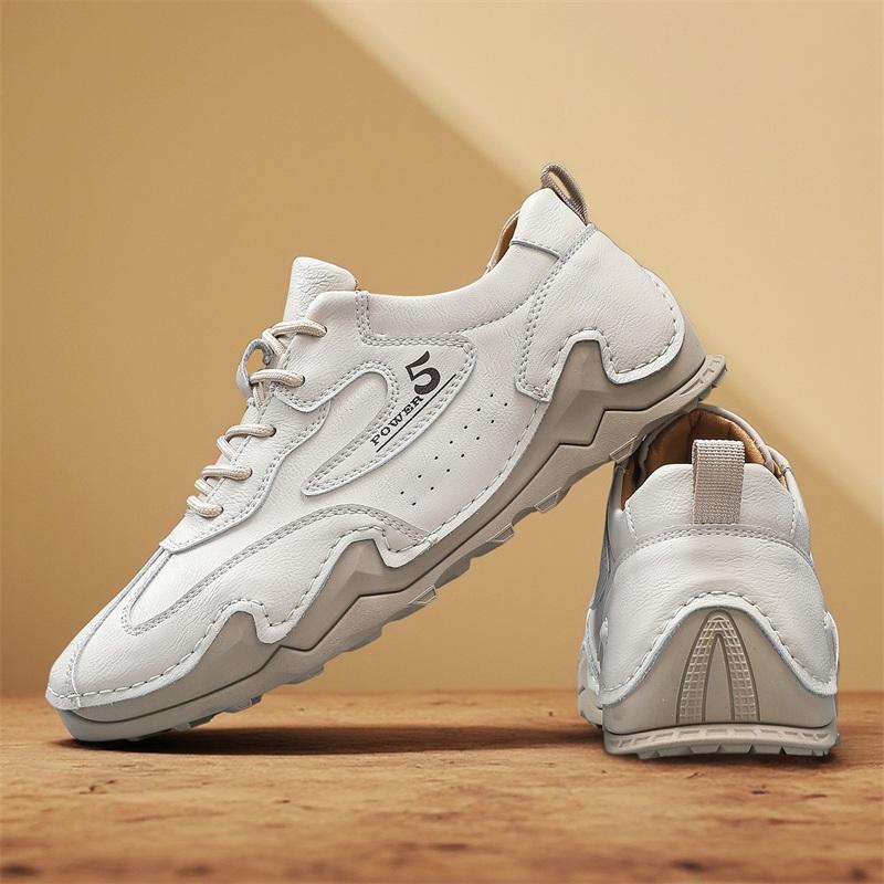 Plus Size 46 Men Split Leather Casual Leather Shoes Men Loafers Comfortable Driving Shoe Moccasins Man Flats Shoes