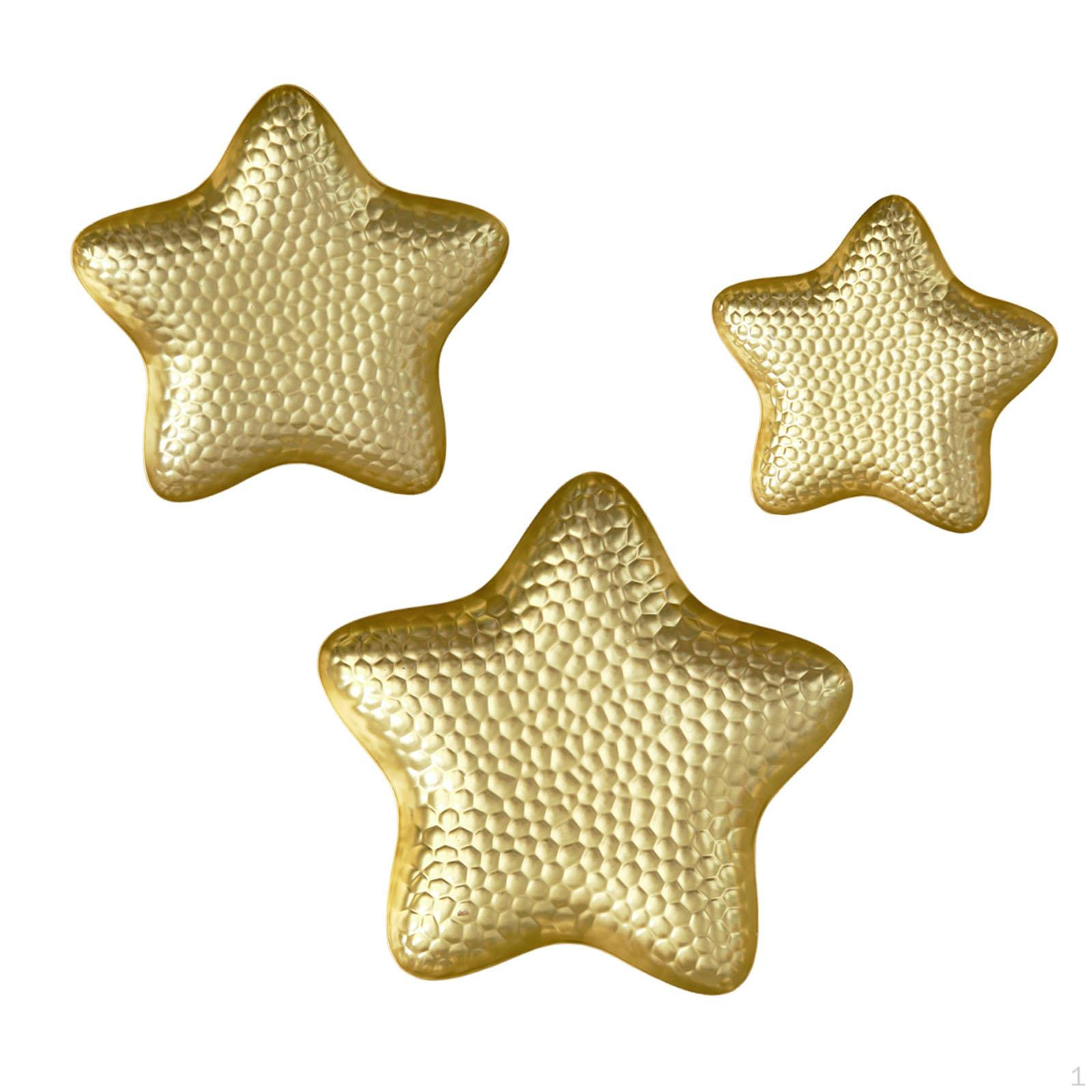 

Set of 3 Shaped Snack Tray Tabletop Decoration Accessory for Dessert Serving Sturdy Multifunctional