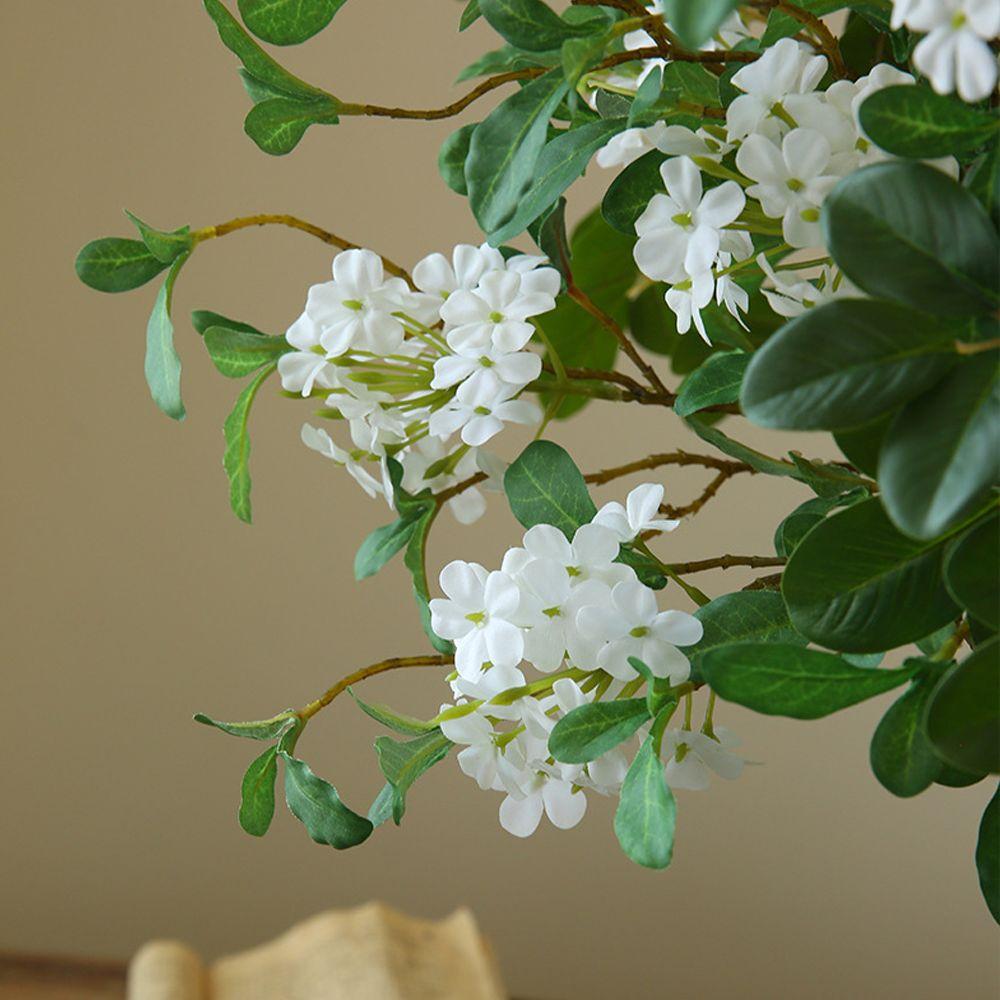 DIY Artificial Blue Mist Flower Long Stem Fake Flowers  Indoor Outdoor Decoration