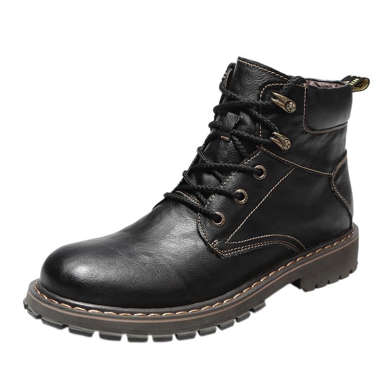 

38-46 Autumn and winter boots minimalist men s style Business or office High quality outdoor street shoes Luxury New 46 чёрный