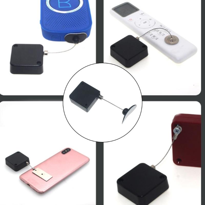 Pack of 1/2/4 Retractable Remote Control Tethers with Adjustable Leashes for TV and DVDs Prevents Loss