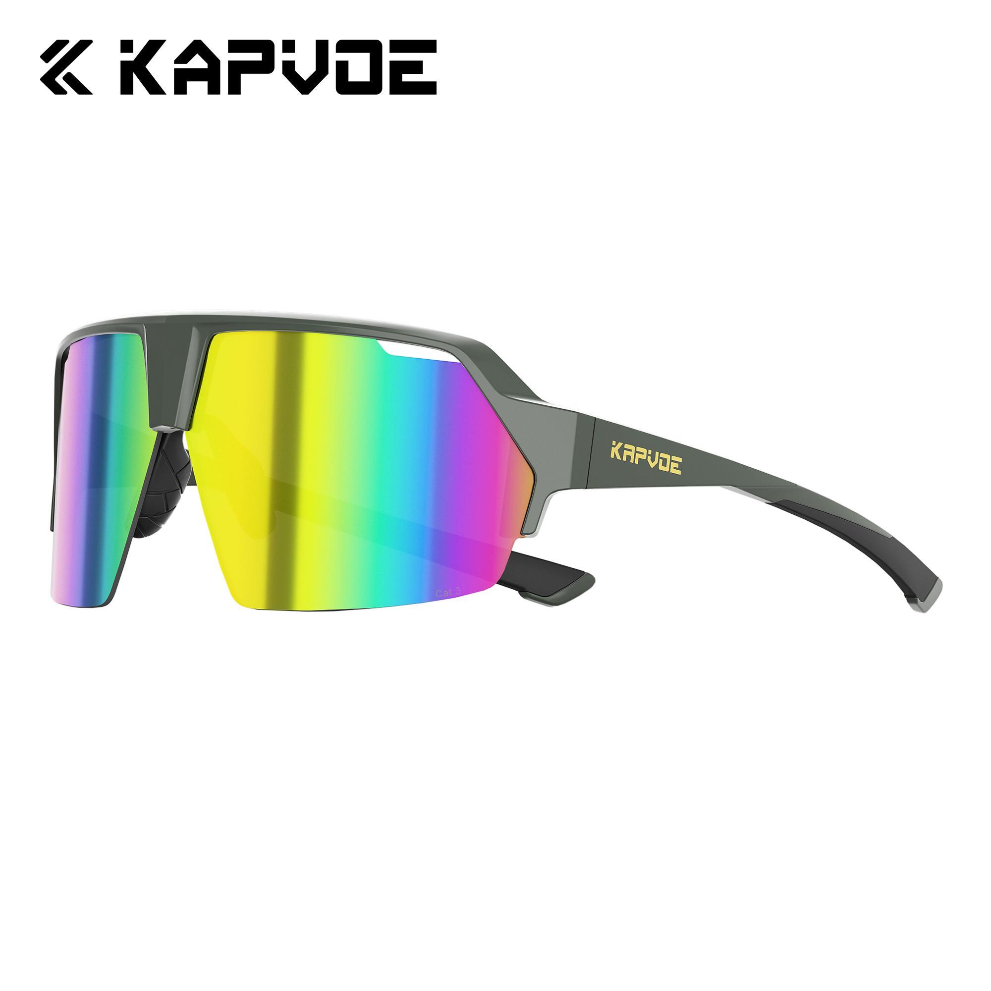 

Kapvoe Fashion Sports Sunglasses Cycling Glasses UV400 Lightweight Running Driving Hiking Outdoor Eyewear Men Women Sunglasses