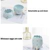 Cartoon Dinosaur Egg Desktop Storage Container with Detachable Lid and Stable Legs for Organizing Small Items and Office Supplies