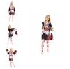 Spooky Halloween Girls Zombie Cheerleader Cosplay Costume For Carnivals And Parties