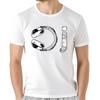 T-shirts For Men Fashion Tops Casual Summer Short Sleeve T-shirt Disco Dj Festival Music Earphone