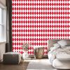 Harlequin Diamonds Wallpaper Coral and White, Fine Detail 50x1000