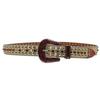 High-End Unisex Rhinestone Leather Belt - European American Hip Hop Punk Style, Trendy Versatile Outdoor Waistband