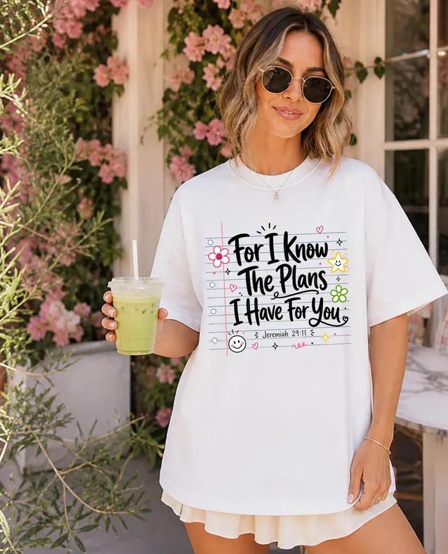 Jeremiah 29:11 Shirt, Bible Verse Christian Tee, Faith Gift