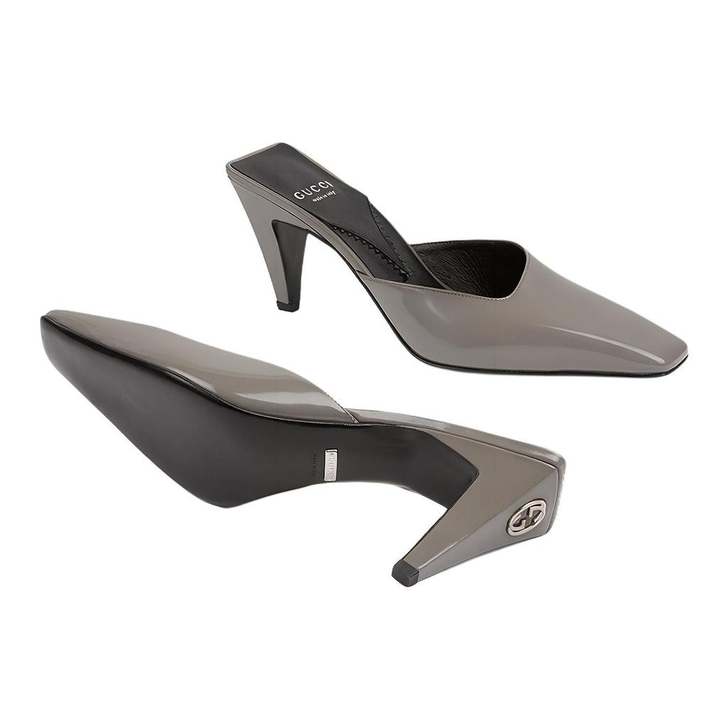 Gucci Interlocking G-plaque Patent Mules 764184 CLG00 1275