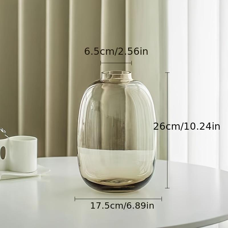 Minimalist Elegant Glass Vase - Perfect for Living Room Decor & Hydroponic Arrangements for Fresh Flowers