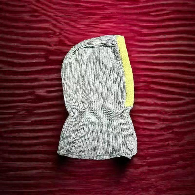 

Оригинальная нишевая балаклава женская, зимняя новая большой окружности головы теплая защита ушей шерстяная вязаная шапка