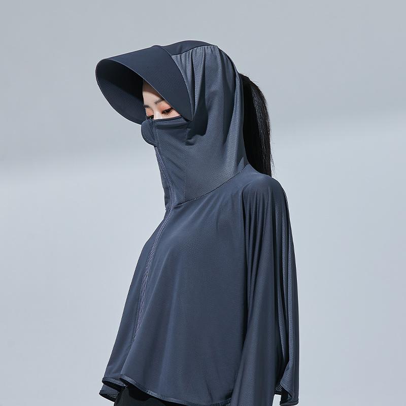 Summer Sun-protective Women's Clothing Breathable Smock Ice Silk Thin UV Protection Ladies Cloak & Cape for Women