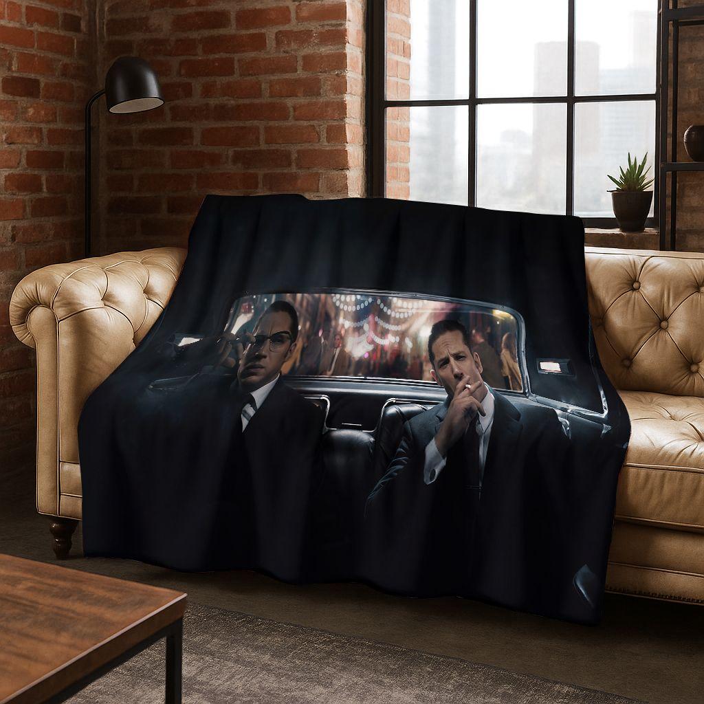 3D Tom Hardy Art Actor Star Flannel Blanket,Cozy Soft Throw Blanket for Home Bedroom Bed Sofa Picnic Office Cover Kids Gift