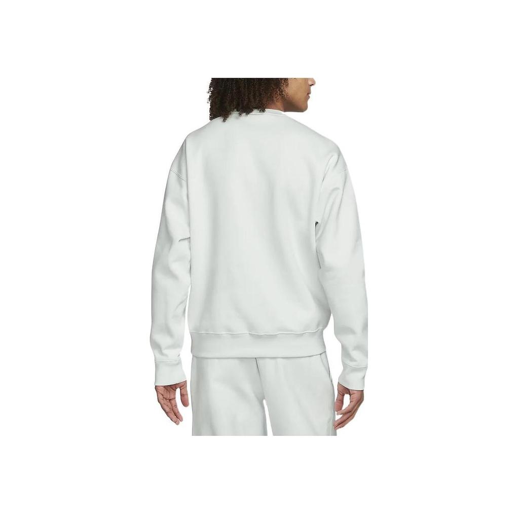 Nike Solid Color Crew Neck Pullover Sweatshirt Men Tops Mint-Green DA0318-121