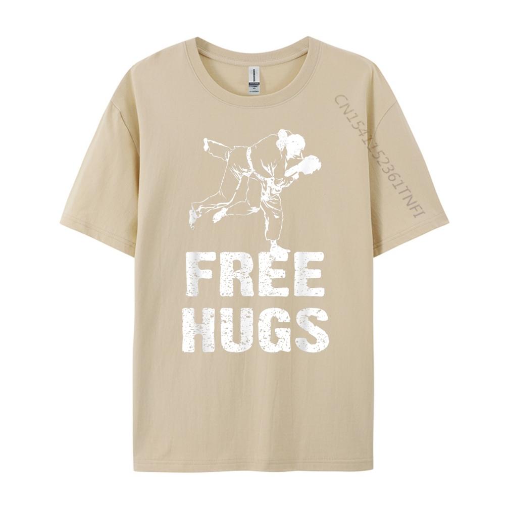 Free Hugs Brazilian Jiu Jitsu Bjj Luxury Clothing Tops Casual Streetwear Men Camiseta Masculina Free Shipping Clothes