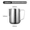 1Pcs Coffee Latte Milk Jug Milk Frother Pitcher Stainless Steel Jug Espresso Barista Pitcher Milk Pot Coffeeware Accessories