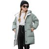 Girls' Fashion Cotton Coat Children's Mid-Length Thickened Padded Jacket