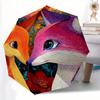 1pc Foxes Garden Automatic Open/Close Umbrella Sturdy Iron Frame, Compact Travel Umbrella - Perfect Gift for Women, Men, Birthdays, Annivers
