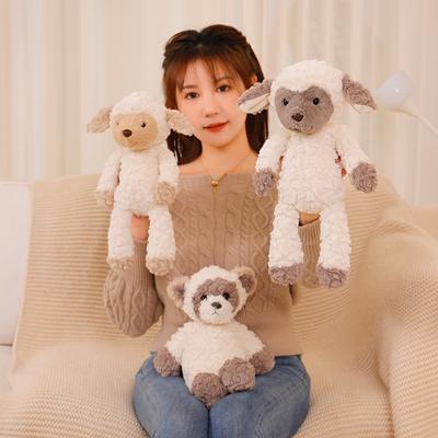 Niedliches Tier Lamm Puppe Plüschtier Bär Dinosaurier Triceratops Puppe Mädchen Schlafen Beruhigende Stoffpuppe