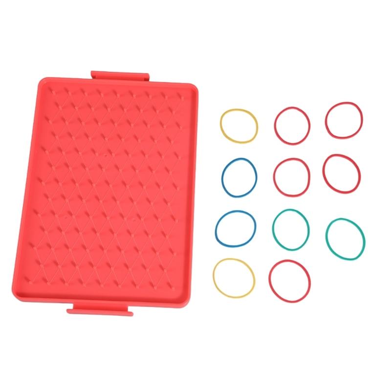 Light Weight Geometry Pegboard Portable Geoboard Math Teaching Aid For Spatial Reasoning Development Kids Age 5+