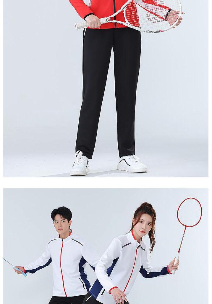Unisex Autumn/Winter Badminton Clothing Set: Casual Sports Jacket, Team Uniform, Competition Outfit, and Cycling Jacket.
