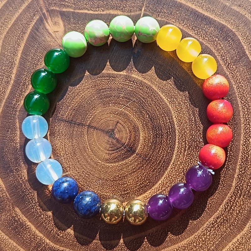 Seven Chakra Energy Yoga & Meditation Mala Bracelet