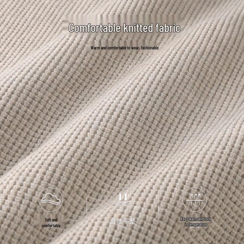 Mark Fairwhale Men's Textured Crew Neck Knit Sweater