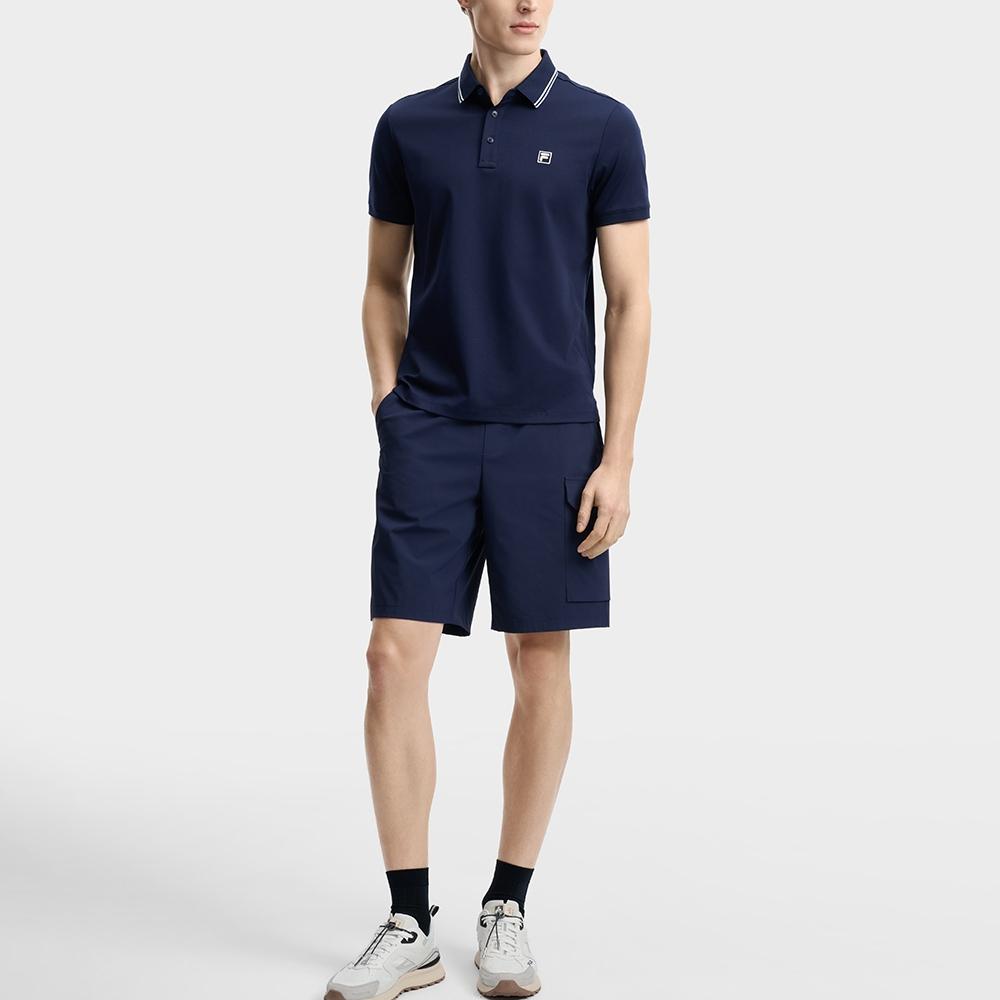 FILA Heritage Basic Knit Pullover Short Sleeve Polo Shirt Men tops F11M628110F-DB