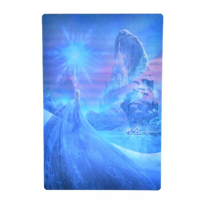 Disney Ana & Elsa Postcard Ice Castle Lenticular Japan NEW Disney Store