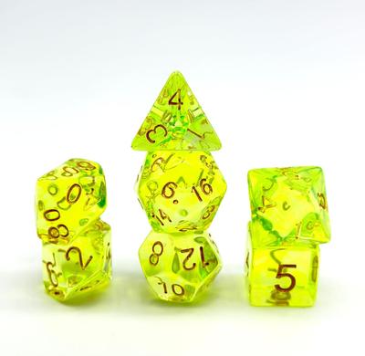 Conjunto de Dados de Cristal de Alta Transparência de 7 Peças Para Jogos de Tabuleiro