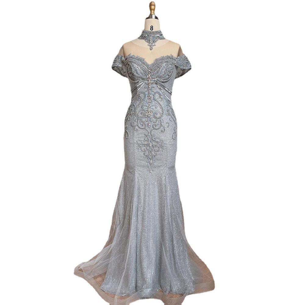 New Di Lizheba star fishtail beads luxury slim elegant temperament annual meeting dress LA11810