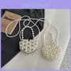 Adorable Summer Kids Mini Chain Crossbody Bag With Heart Pattern And Pearls For Boys And Girls