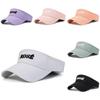 Letter Summer Rose Embroidery Baseball Cap Sporty Visor Cap Sun Gift Protection