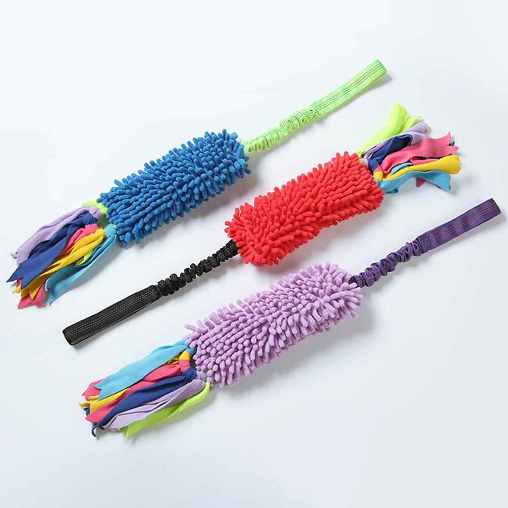 Dog Tug-Mop Training Toy Chew-Resistant Squeaky Sound Bungee-Tug War Rope Toys Interactive Teeth Cleaning Pet Supply