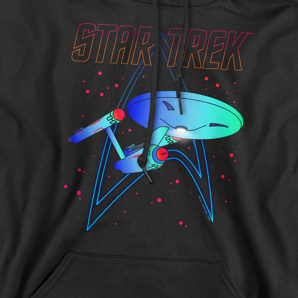Star Trek Mens Neon Hoodie