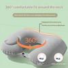 Flocking Inflatable Portable Neck Pillow That Can Be Stored And Self Filled Suitable For Outdoor Travel Business Trips Camping
