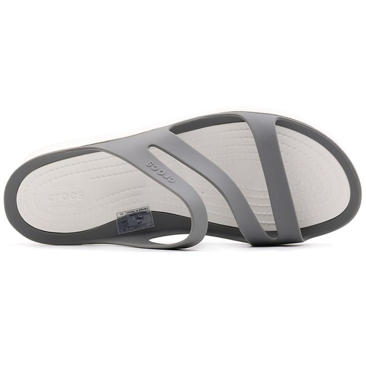 Crocs Swiftwater Lehká Pohodlná Sportovní Pantofle Sandály Dámské Šedá 203998-06X