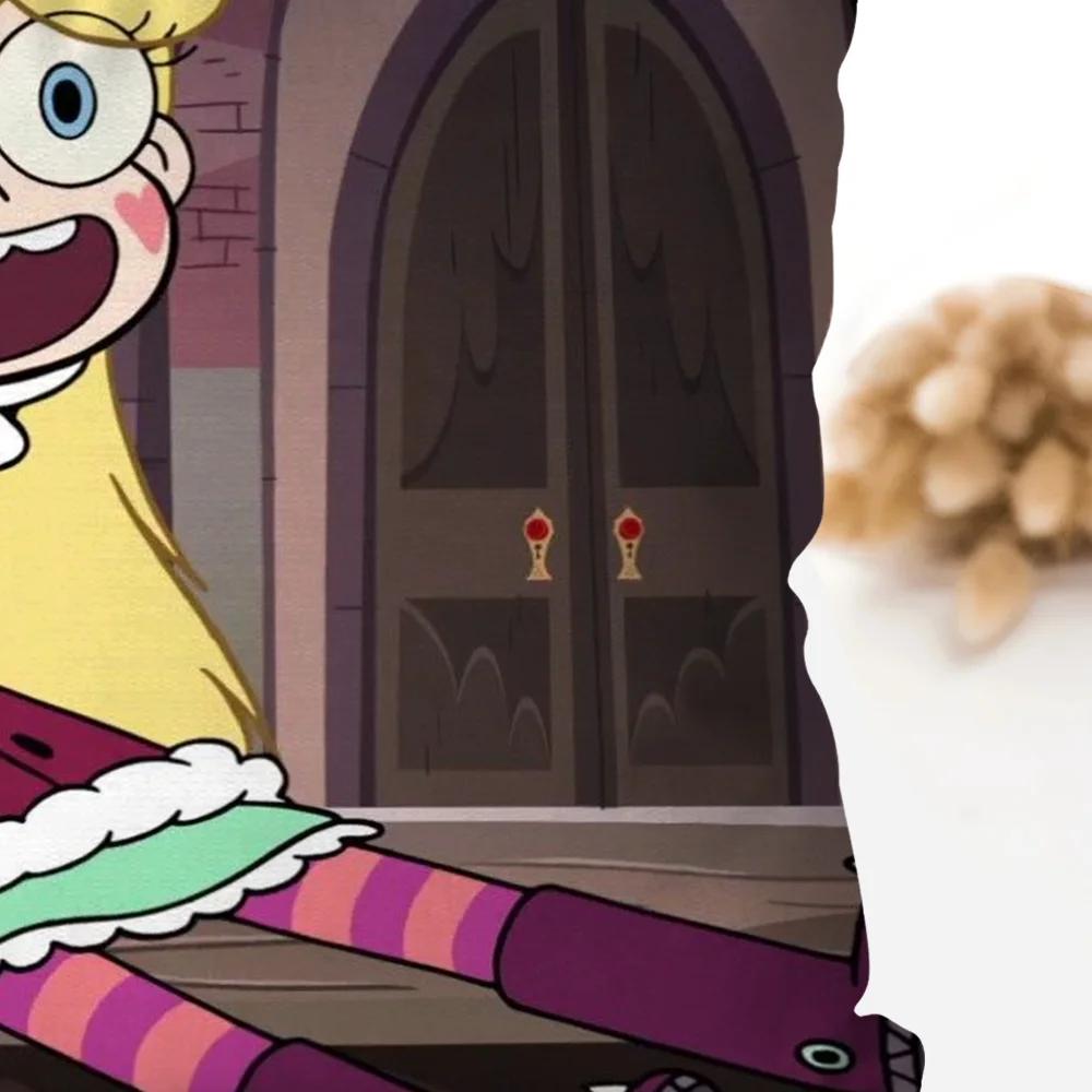 1pc S-Star B-Butterfly Animation Pillow Case Square Pillow Bedroom Sofa LeisureComfortCushionCarLivingRoom Home Decoration 40X40