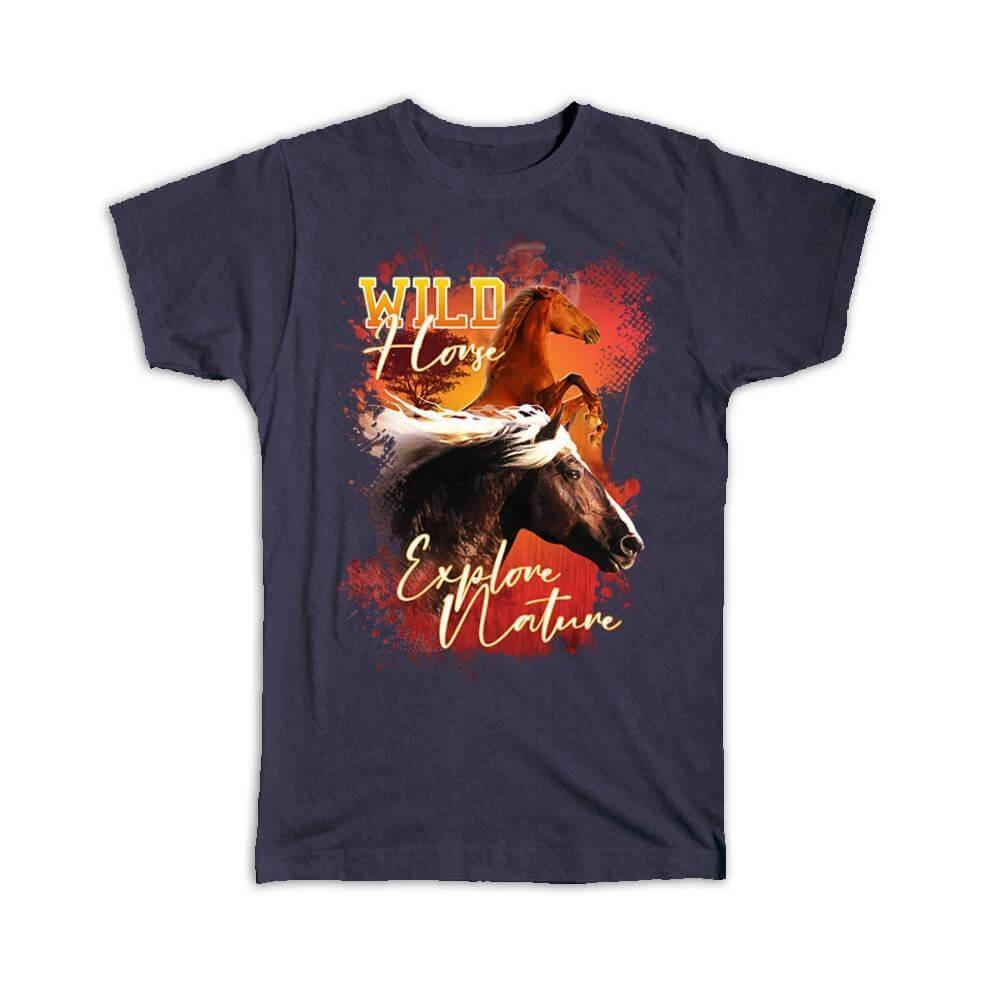 Gift T-Shirt : Horse Nature Wild Animals Wildlife Fauna Safari Species 4XL
